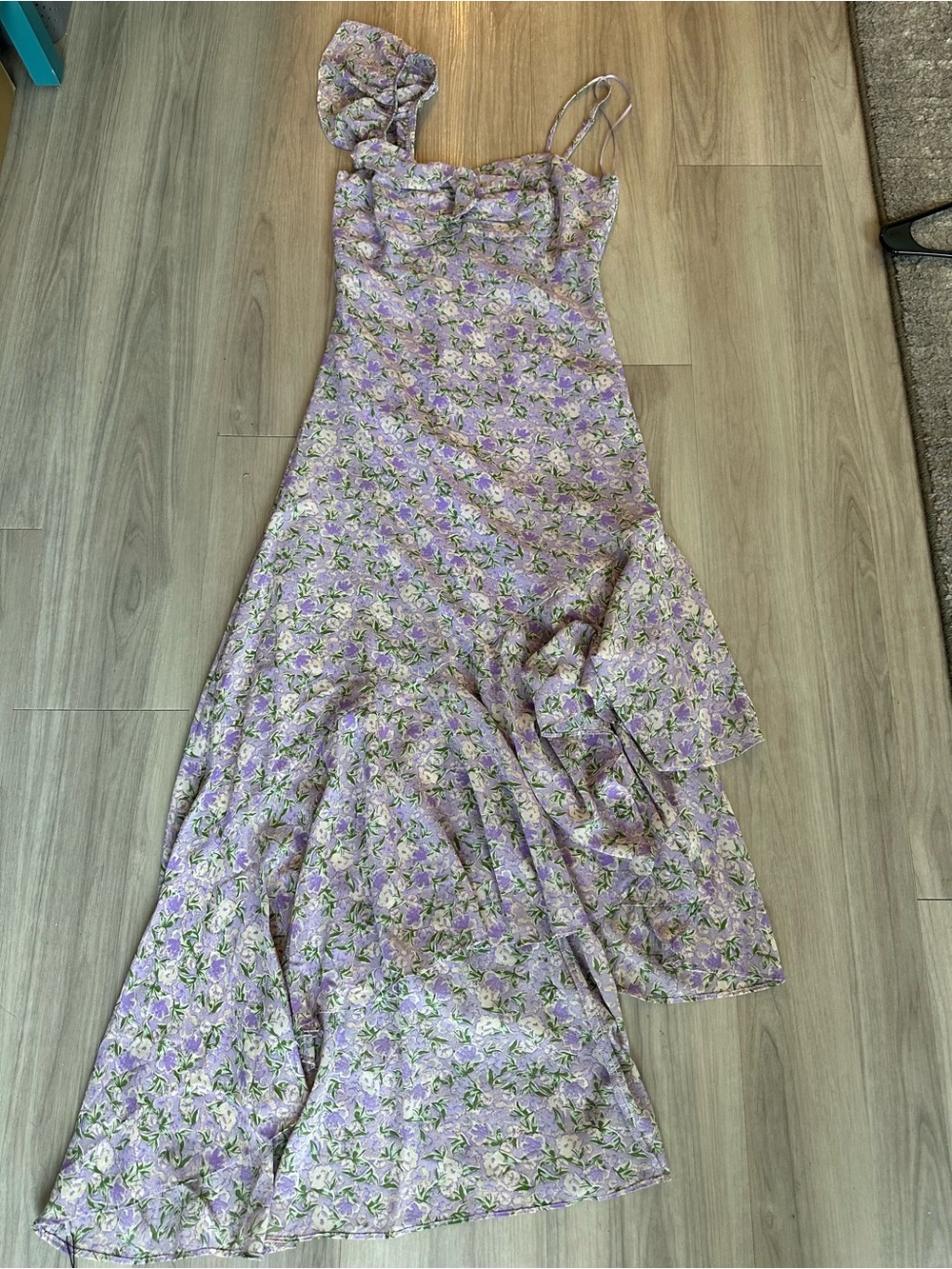 ASTR THE LABEL Camelia Midi Dress Size Small NWT Lavender Purple